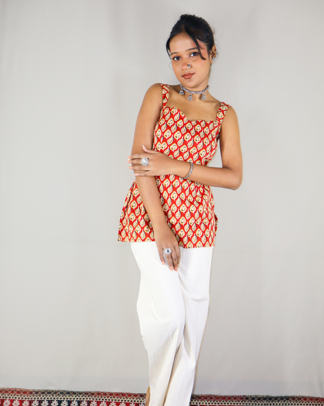 CRIMSON LEAF KURTI